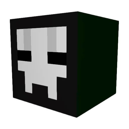ZombieMilker Minecraft avatar head, 3D render