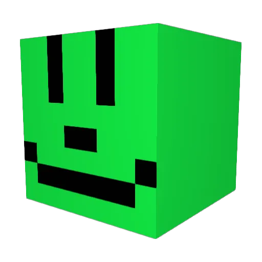 ZombieOnSkiis Minecraft avatar head, 3D render