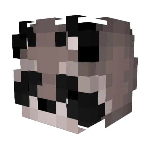ZombiePartyy Minecraft avatar head, 3D render