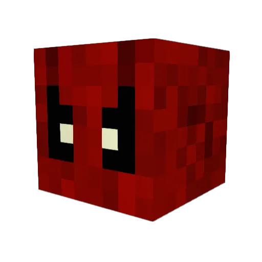 ZombiePigPerson Minecraft avatar head, 3D render