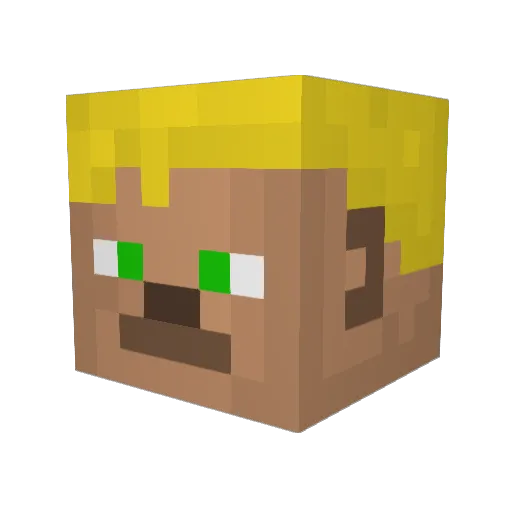 ZombieQ7 Minecraft avatar head, 3D render