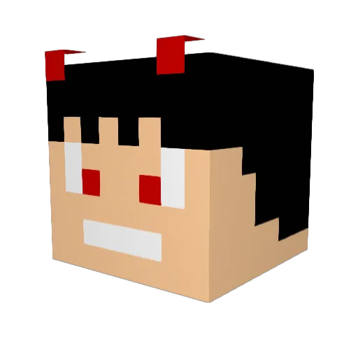 ZombieSatan Minecraft avatar head, 3D render