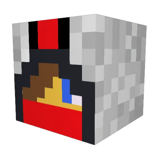 ZombieShredder05 Minecraft avatar head, 3D render