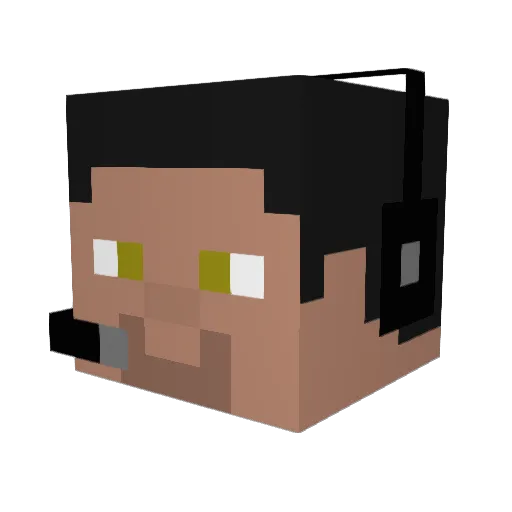 ZombieSmasherGX Minecraft avatar head, 3D render