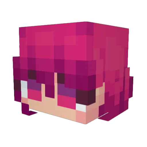 ZombieTok3n Minecraft avatar head, 3D render