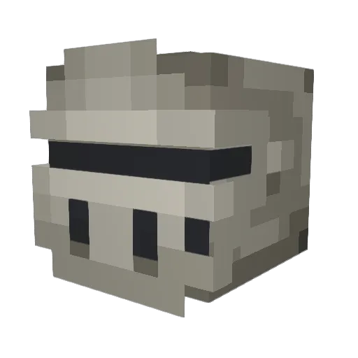 ZombieWarrior71 Minecraft avatar head, 3D render