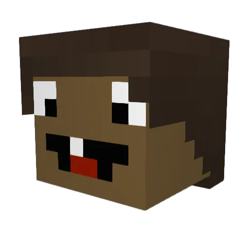 Zombie_Keks Minecraft avatar head, 3D render