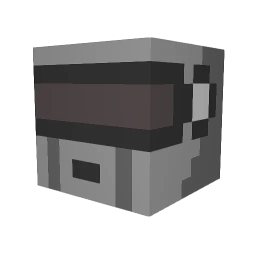 Zombie_Meatloaf Minecraft avatar head, 3D render