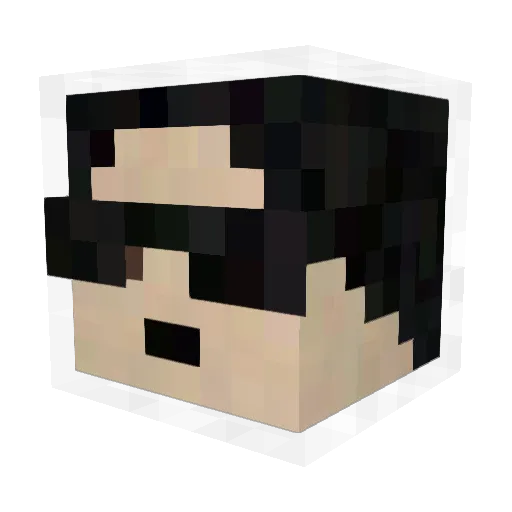Zombiedude44 Minecraft avatar head, 3D render