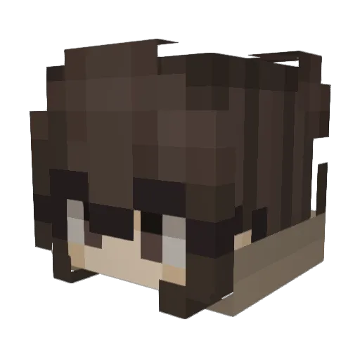Zombiee27 Minecraft avatar head, 3D render