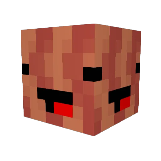 ZombieeeKrogan Minecraft avatar head, 3D render