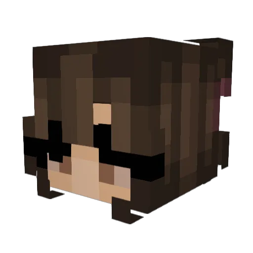 Zombiehard Minecraft avatar head, 3D render