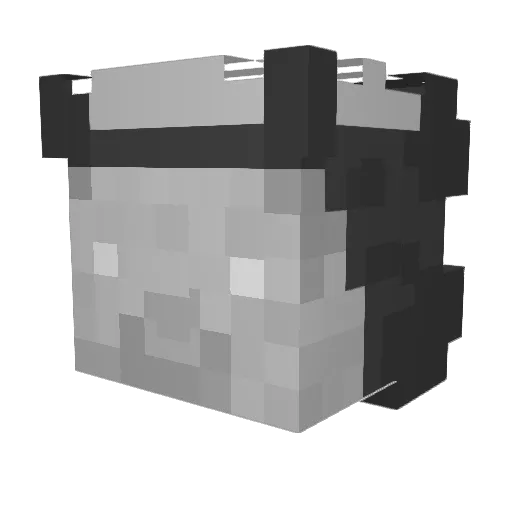 ZombiesLover Minecraft avatar head, 3D render