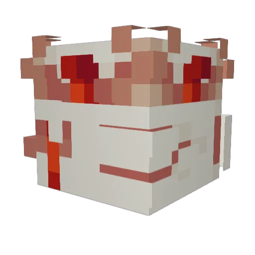 Zombievive Minecraft avatar head, 3D render