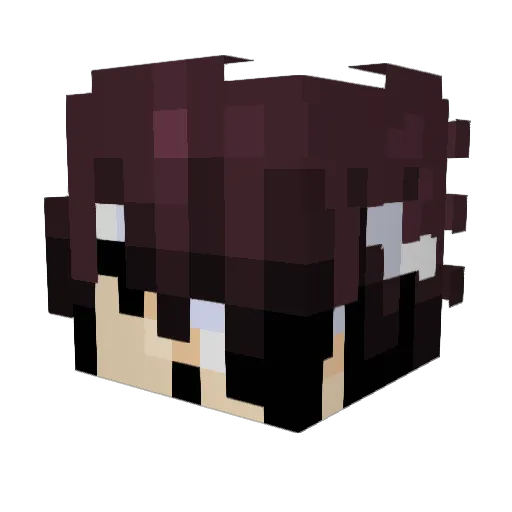 Zombiez Minecraft avatar head, 3D render