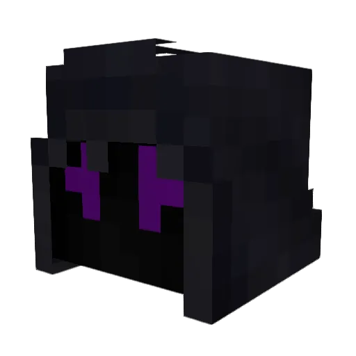 Zombifyy Minecraft avatar head, 3D render