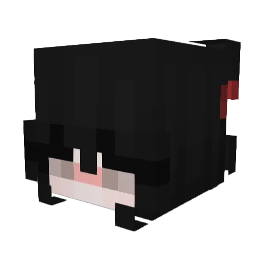 Zombowtie Minecraft avatar head, 3D render