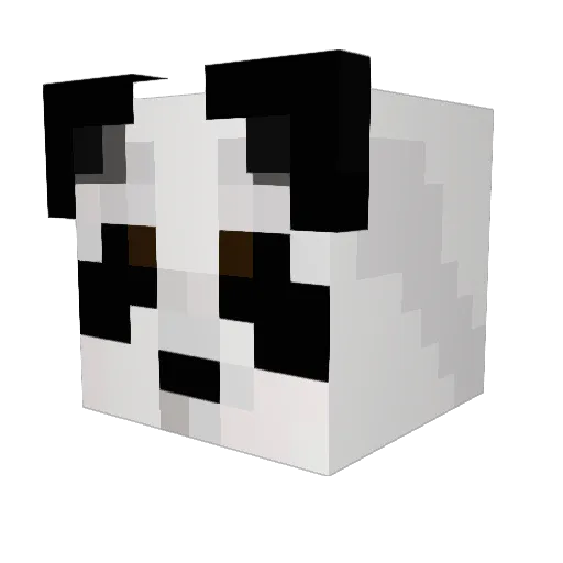 Zombrero Minecraft avatar head, 3D render