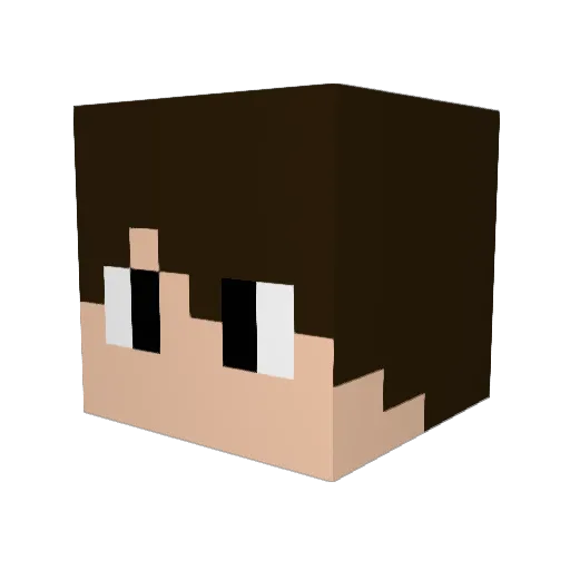 Zombuddie01 Minecraft avatar head, 3D render