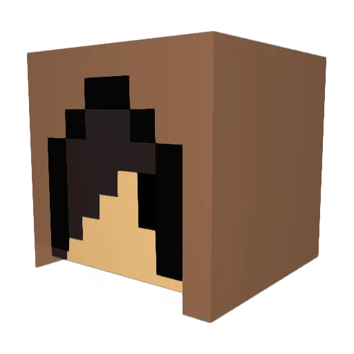 Zomby_inator Minecraft avatar head, 3D render