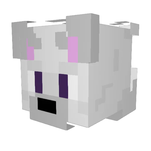 Zombybrime Minecraft avatar head, 3D render