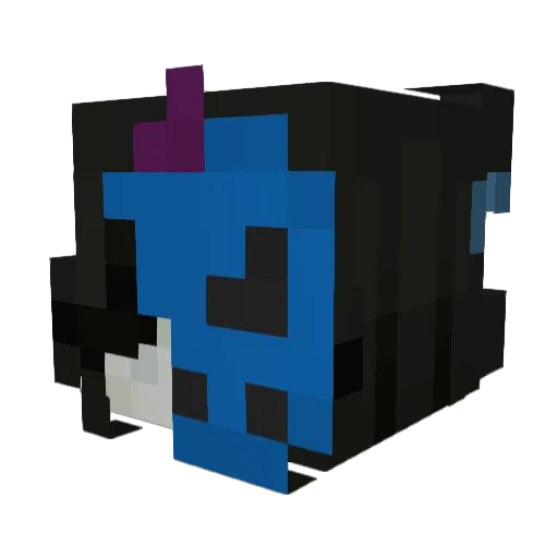 Zomiraaa Minecraft avatar head, 3D render