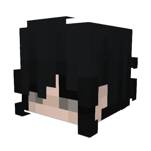 Zomnix Minecraft avatar head, 3D render