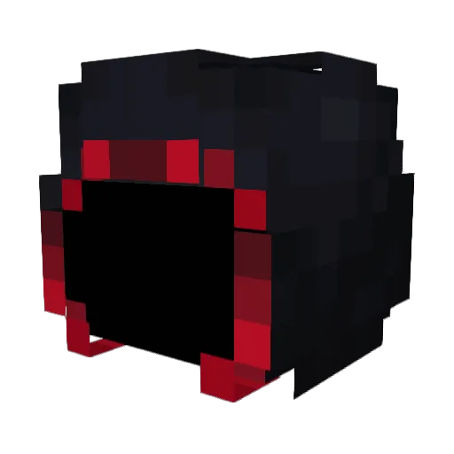 Zomvoss Minecraft avatar head, 3D render