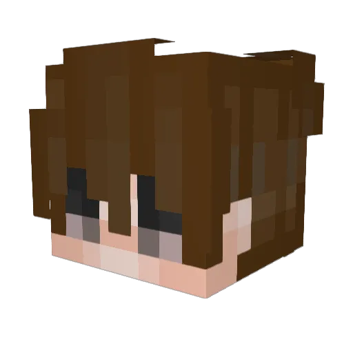 Zomz Minecraft avatar head, 3D render