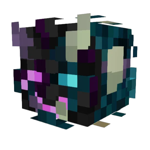 ZonAgain Minecraft avatar head, 3D render