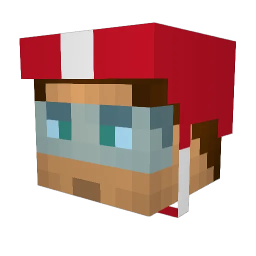 Zona315 Minecraft avatar head, 3D render