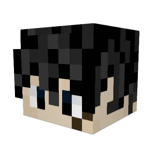 Zonai_ Minecraft avatar head, 3D render