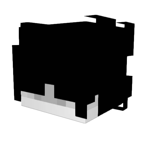 Zonaly Minecraft avatar head, 3D render