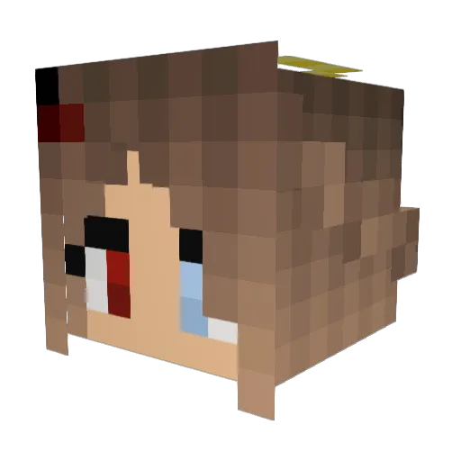 ZonaryKitten Minecraft avatar head, 3D render