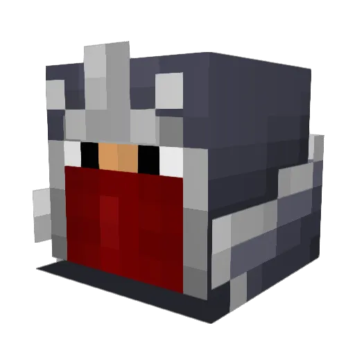 Zonati_ Minecraft avatar head, 3D render