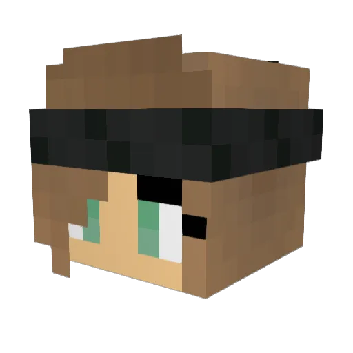 Zonda21 Minecraft avatar head, 3D render