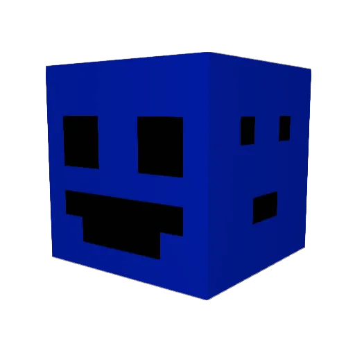Zondag3 Minecraft avatar head, 3D render