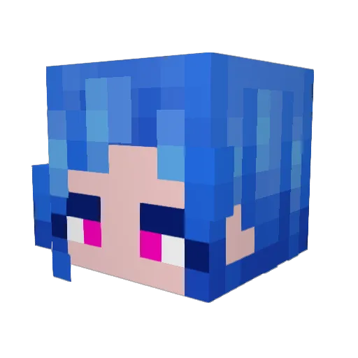 ZoneMC Minecraft avatar head, 3D render