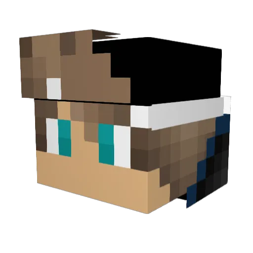 ZonexLP Minecraft avatar head, 3D render