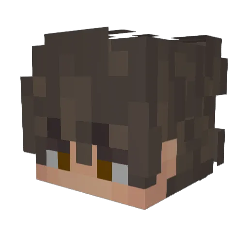 Zonexs Minecraft avatar head, 3D render