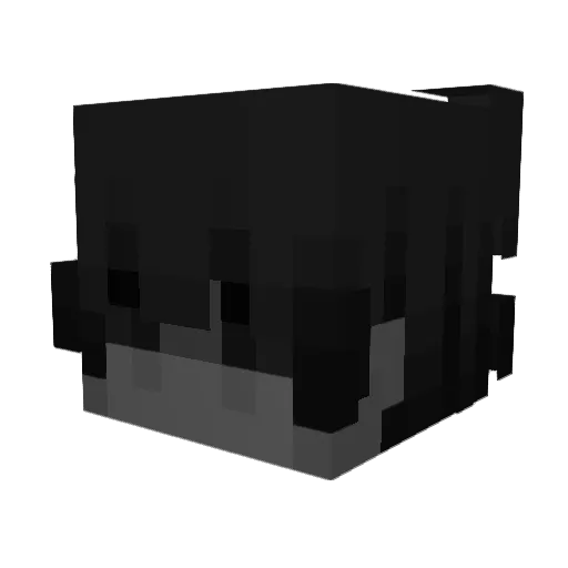 Zoneya Minecraft avatar head, 3D render