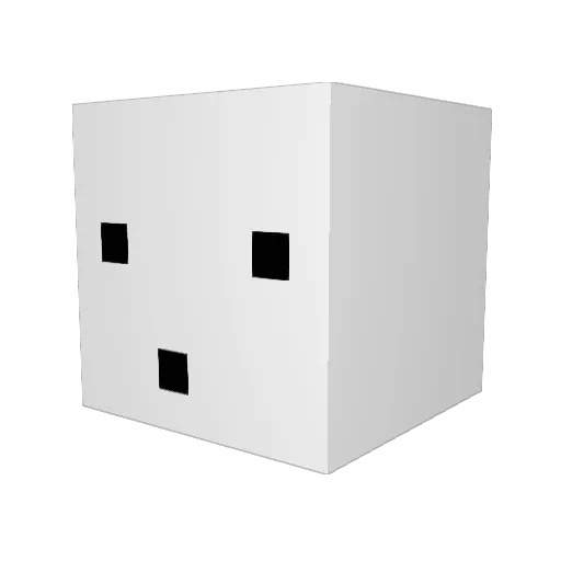 Zongx1101 Minecraft avatar head, 3D render