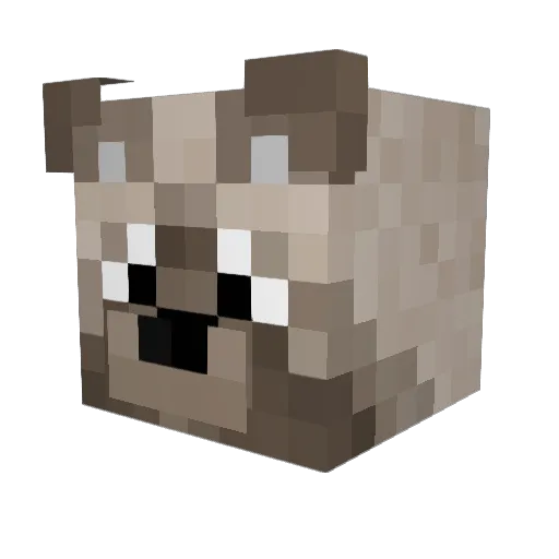 ZonkedCheese348 Minecraft avatar head, 3D render