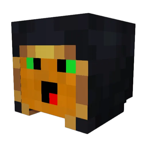 Zonno Minecraft avatar head, 3D render