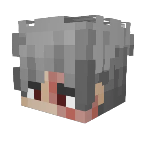 Zonxel Minecraft avatar head, 3D render