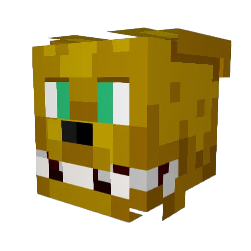 Zoob1e Minecraft avatar head, 3D render