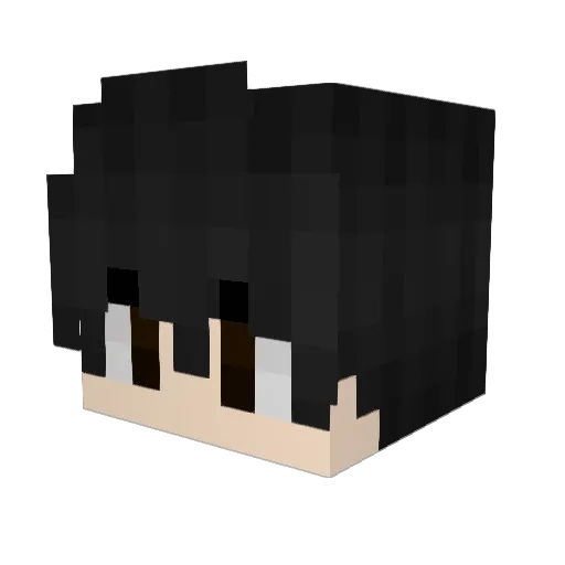 Zoobiop Minecraft avatar head, 3D render