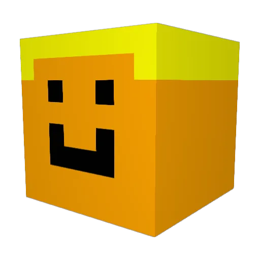 Zookiboy Minecraft avatar head, 3D render