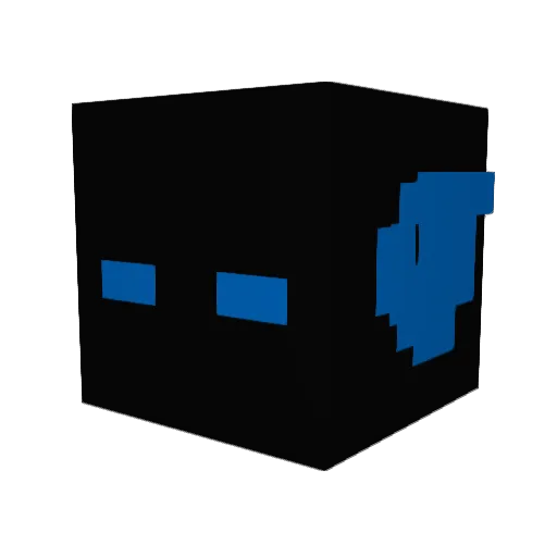 Zoom3056 Minecraft avatar head, 3D render