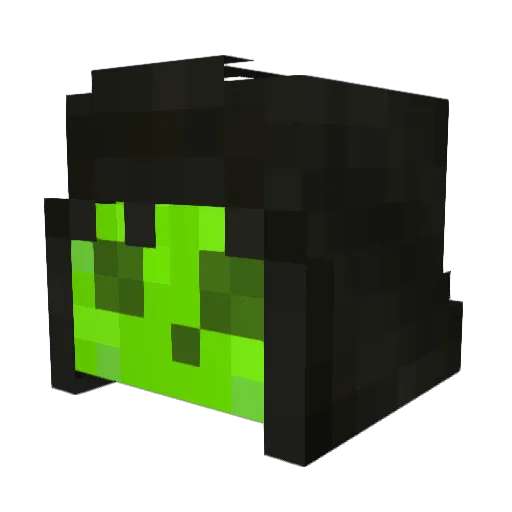 Zoom_lurk Minecraft avatar head, 3D render